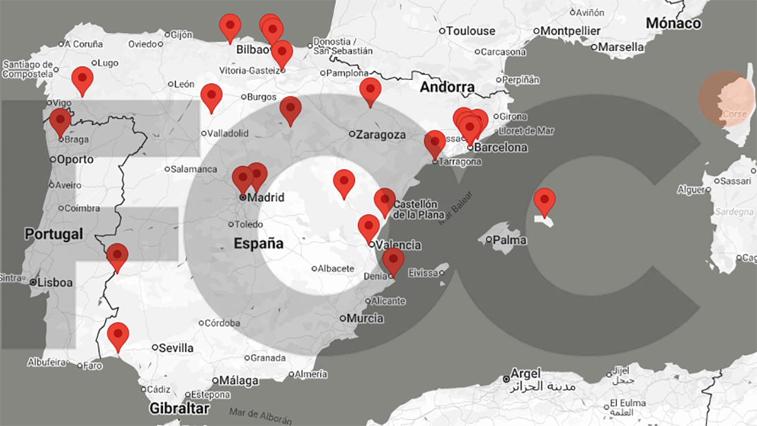 Mapa de la red Plataforma FOC
